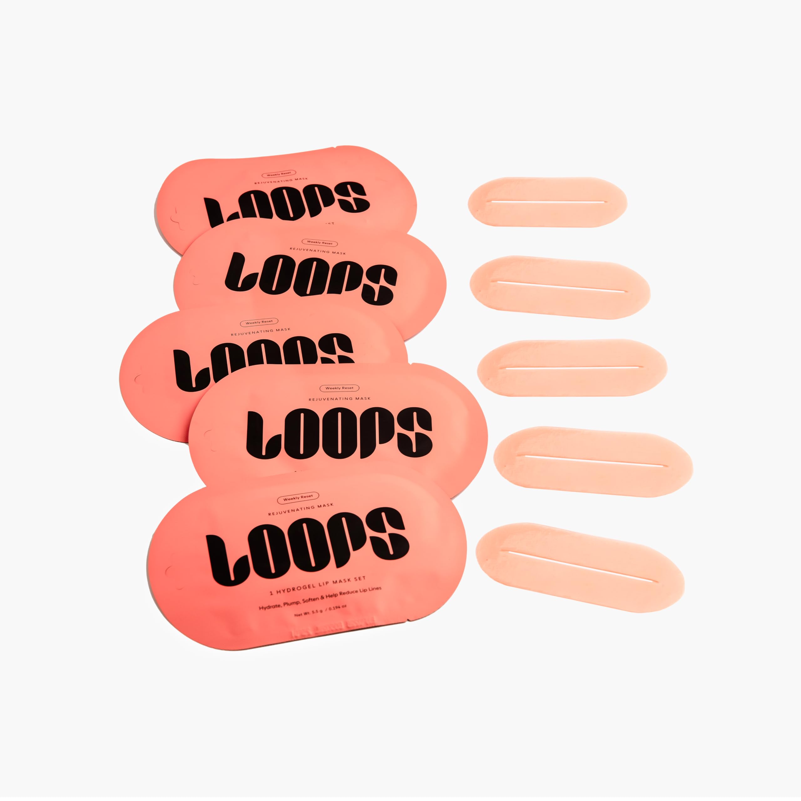 LOOPS mascarilla labios hidrogel rápida 10 minutos para uso cómodo