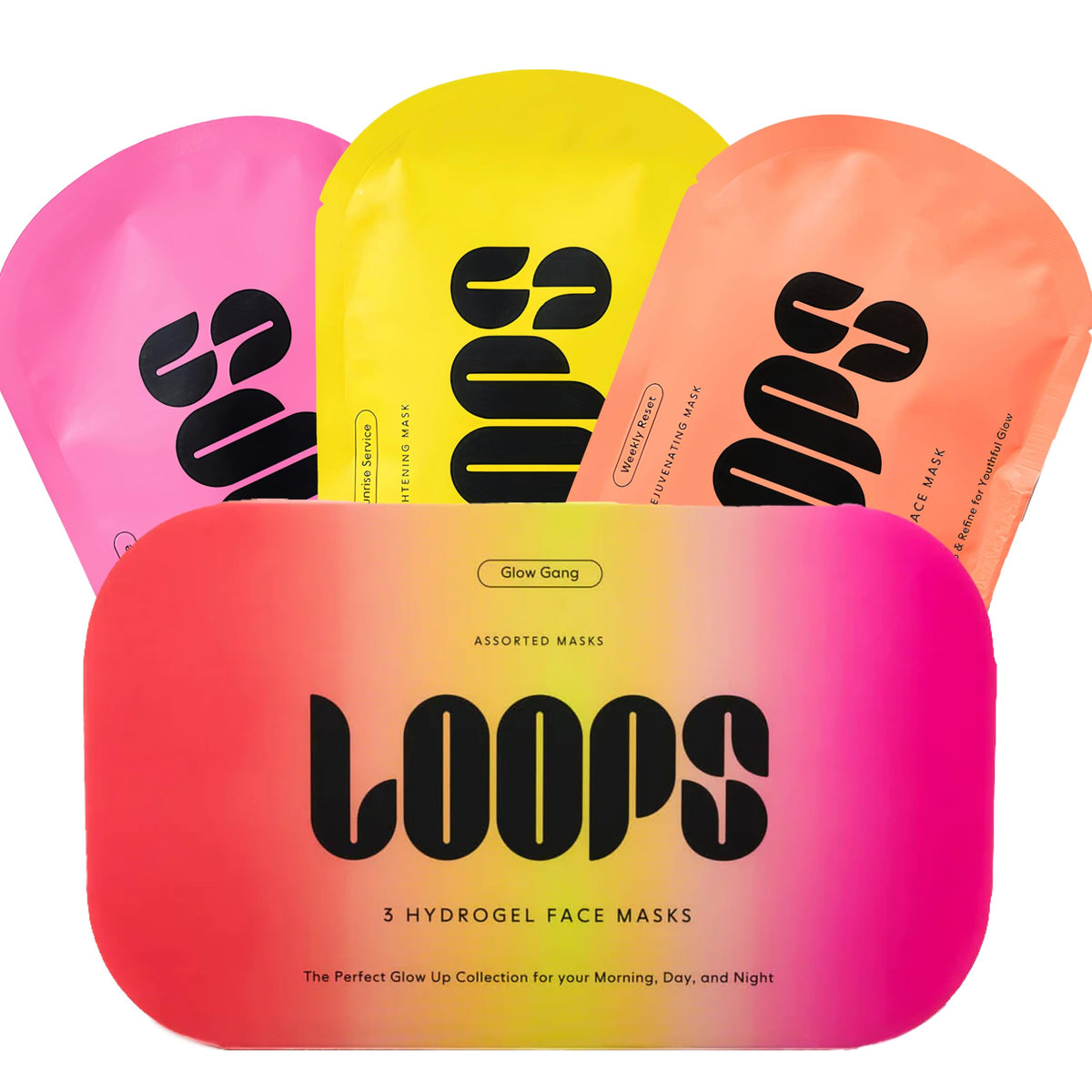 LOOPS mascarillas hidrogel para hidratación profunda y piel suave