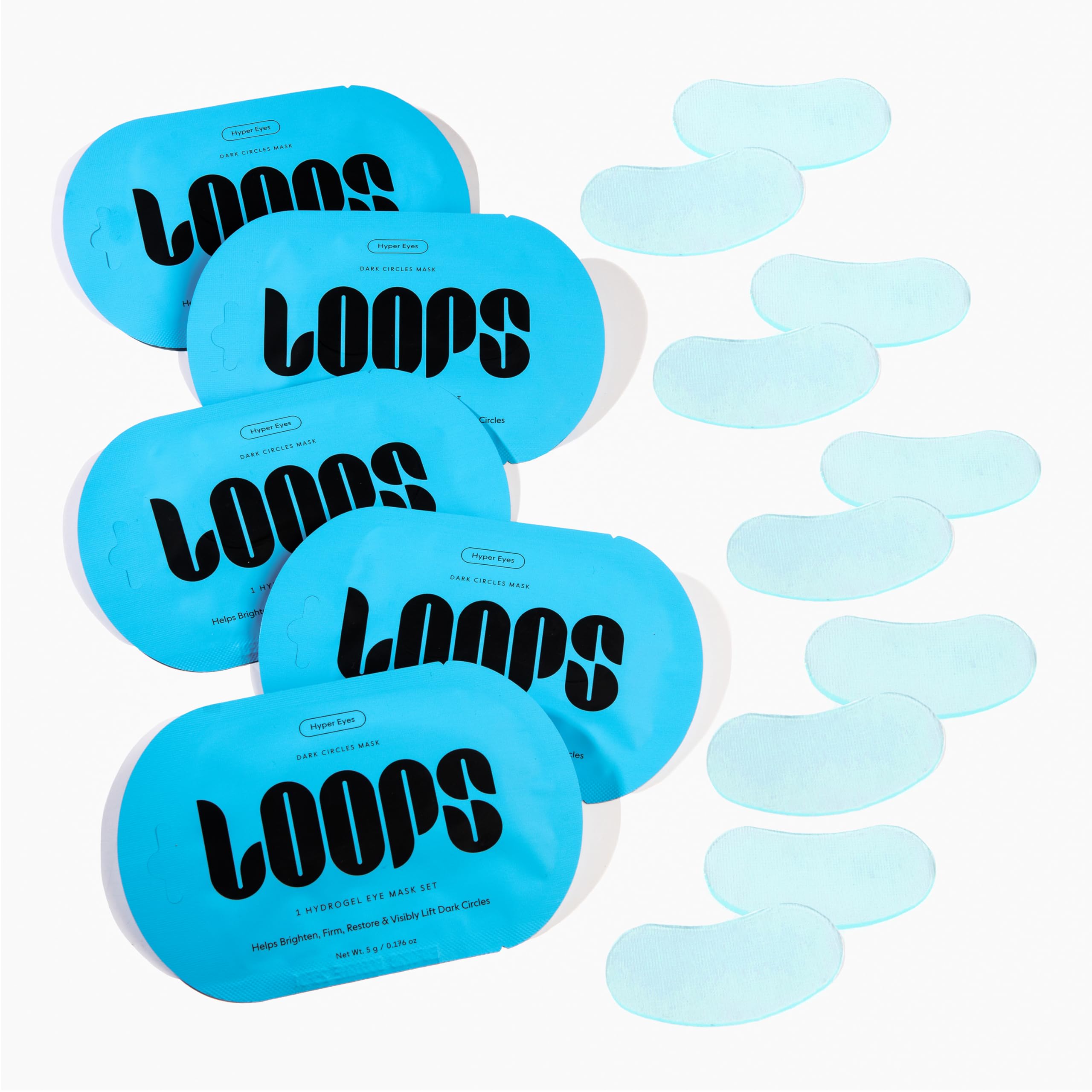 LOOPS mascarilla ocular reduce hinchazón y revitaliza la mirada.