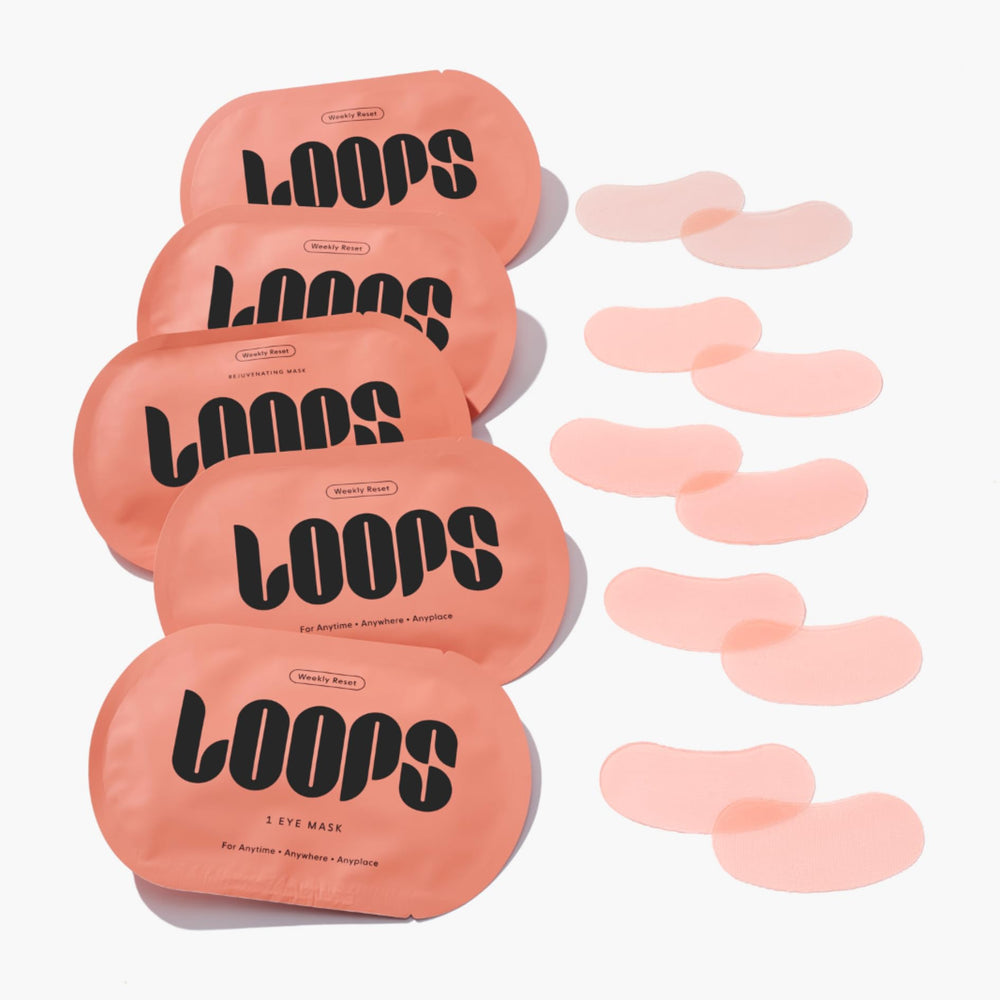 LOOPS mascarilla hidrogel - aplicación en ojos: alivio suave para la mirada.