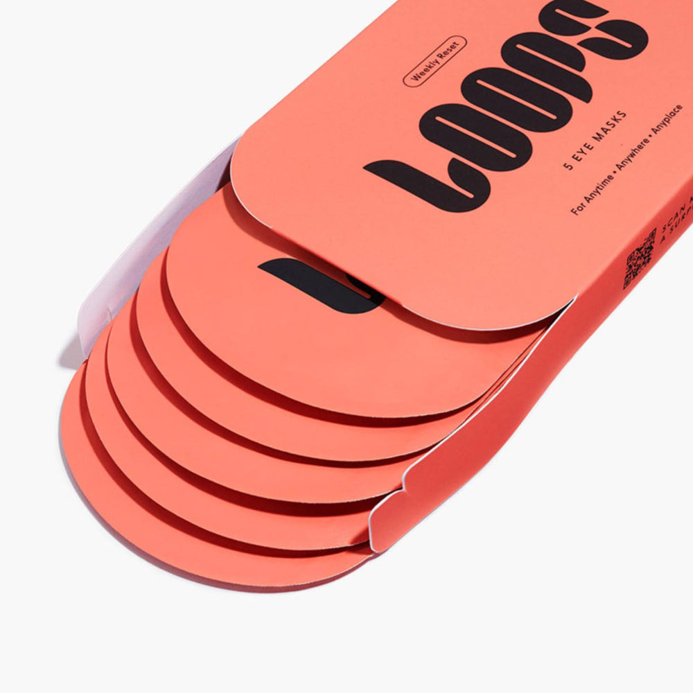 LOOPS mascarilla hidrogel - textura refrescante que hidrata ligeramente la zona ocular.