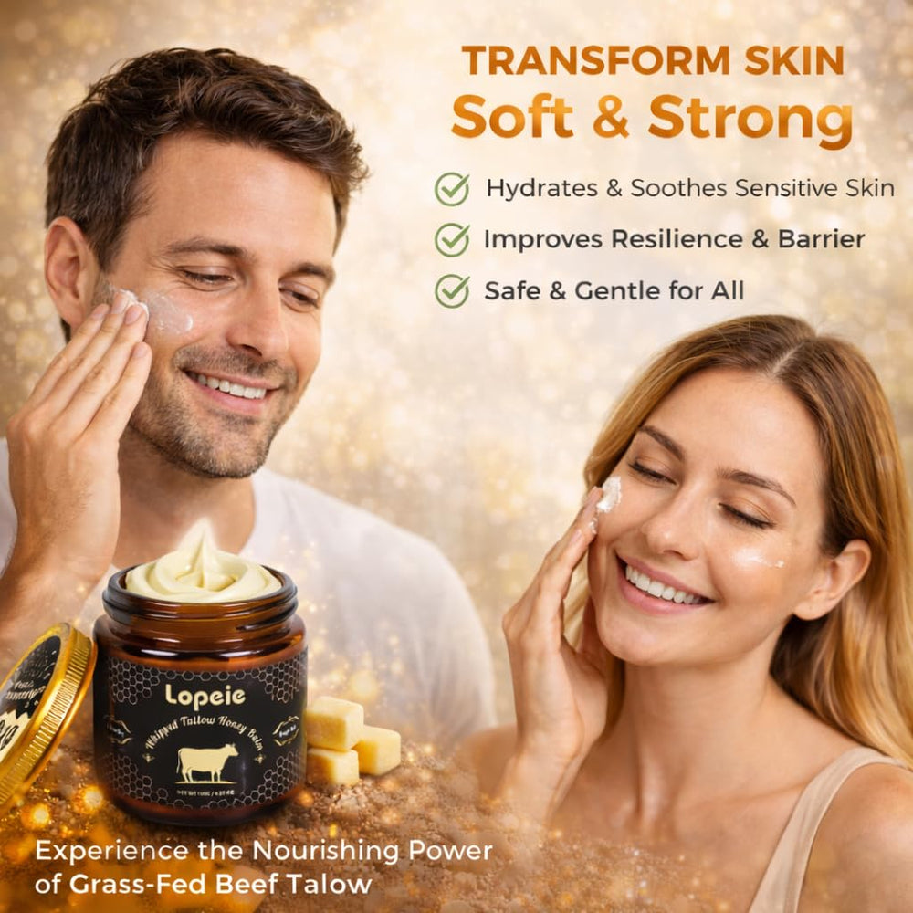 Lopeie raw honey formula highlighting nourishing cream texture