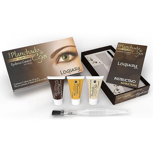 Crema neutralizante Loquay para fijar la forma de las cejas.