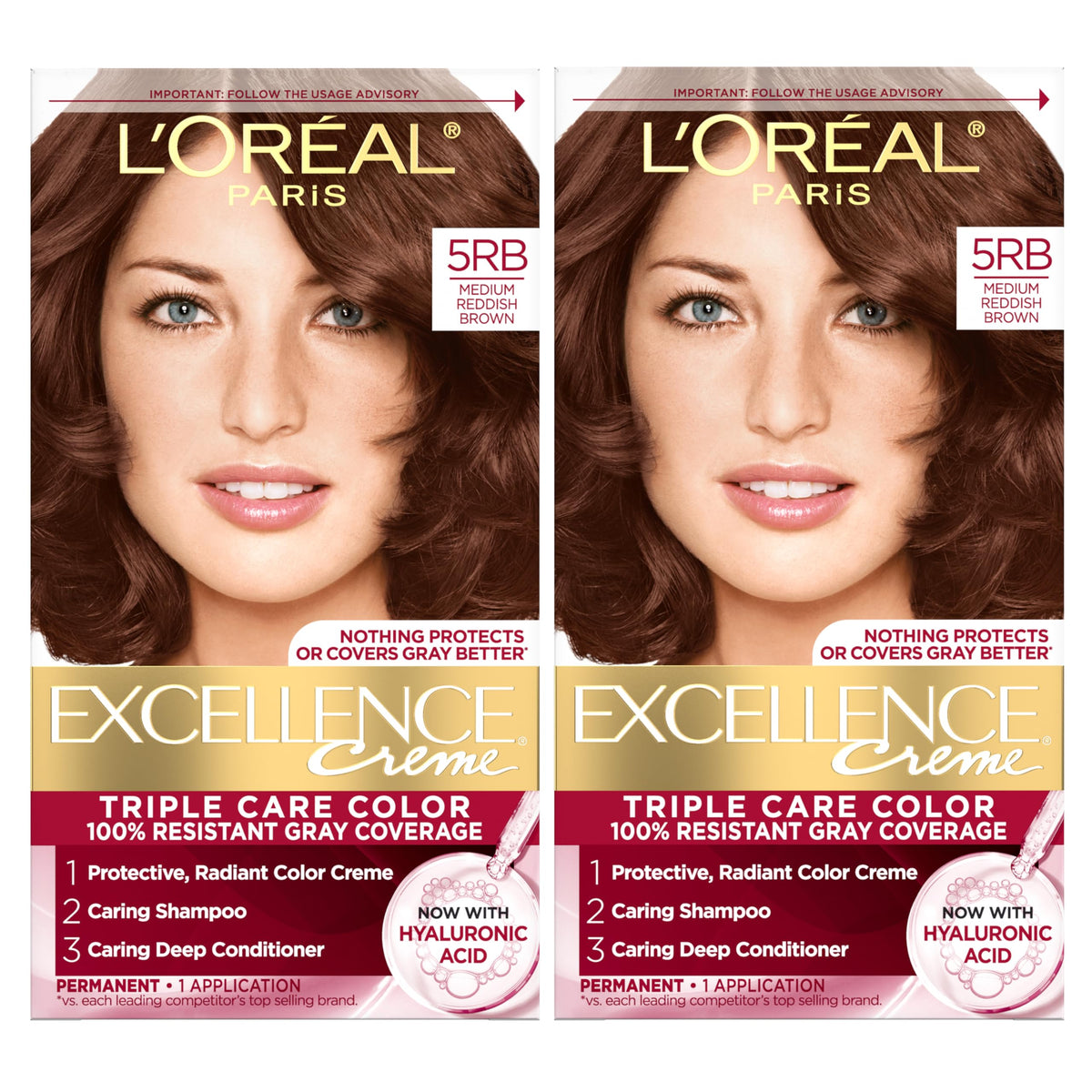 L'Oreal Paris Excellence Crème: aplicación crema-tinte para cobertura total de canas.