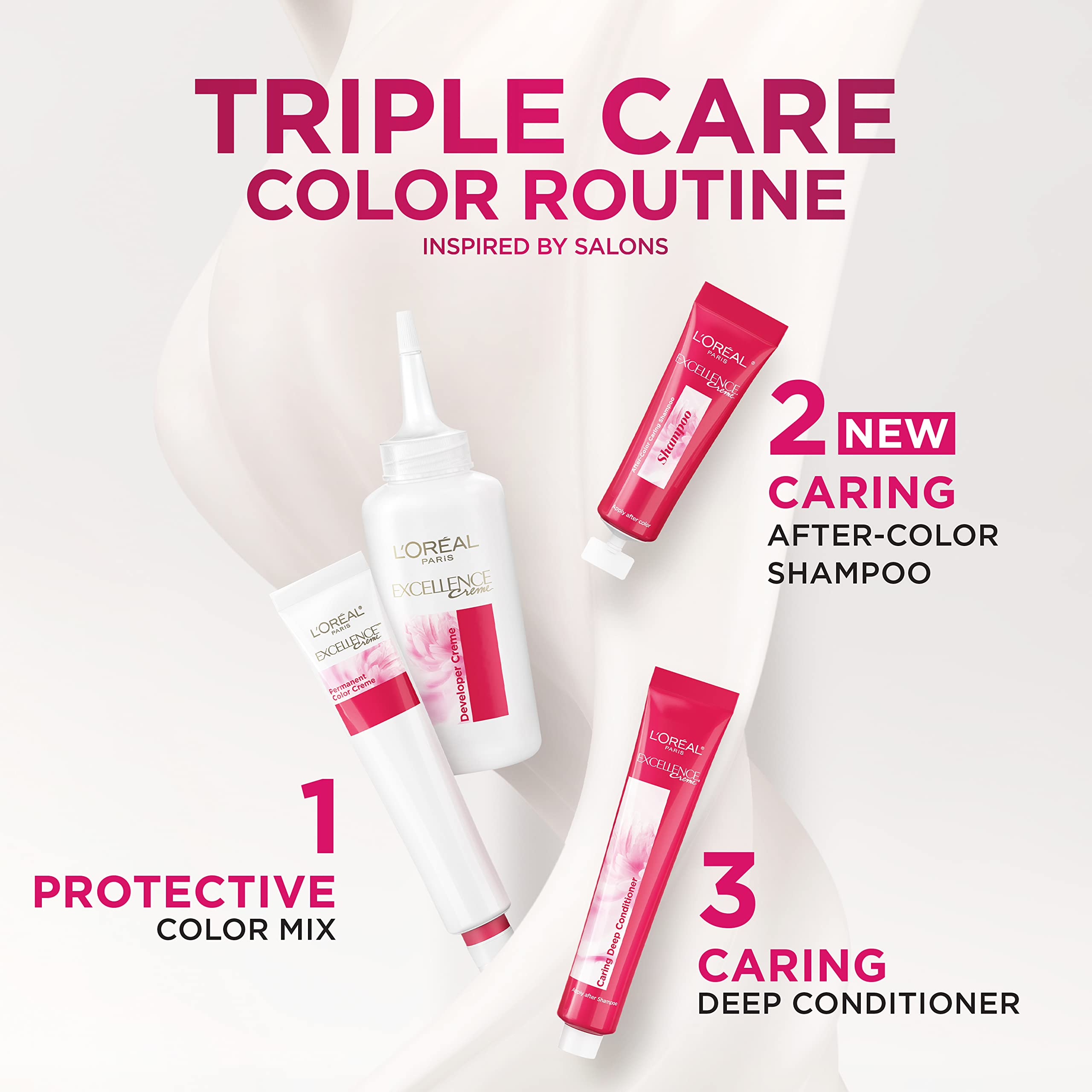 L’Oréal Paris Excellence Creme: champú poscoloración para limpiar residuos.