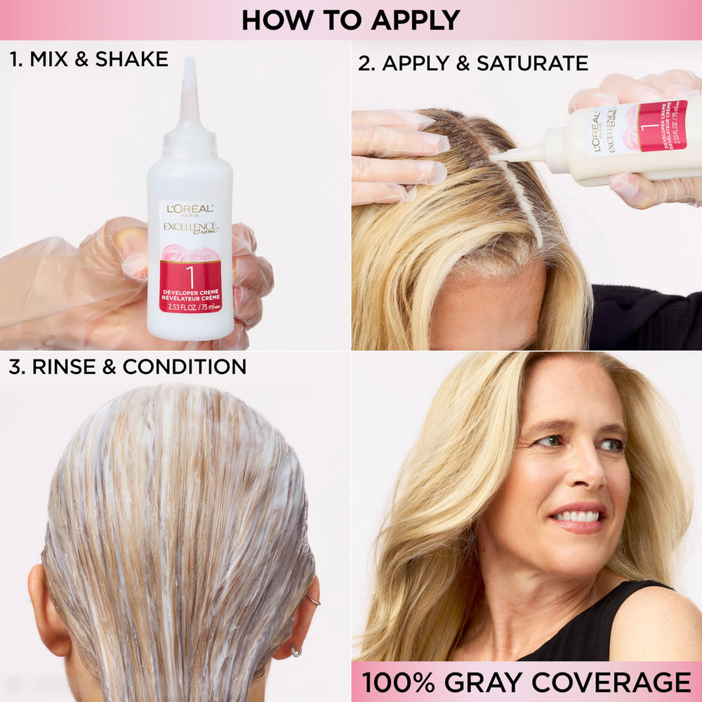 L'Oreal Paris Excellence Crème: textura cremosa facilita la aplicación uniforme.