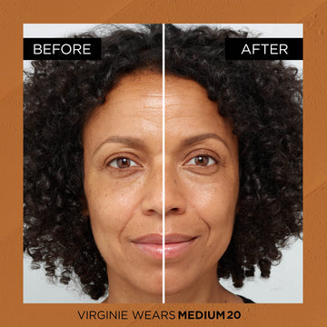 Tono uniforme visible con Age Perfect en piel clara a media.