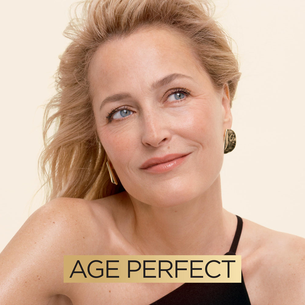 Textura no grasa de la crema Age Perfect, se siente ligera.