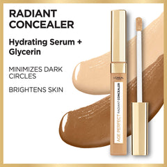 Corrector Age Perfect Radiante de L'Oréal Paris, cobertura de imperfecciones y tono uniforme.