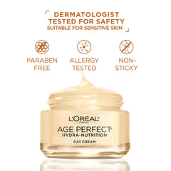 L’Oréal Paris Age Perfect con extracto de miel de Manuka para nutrición diaria.