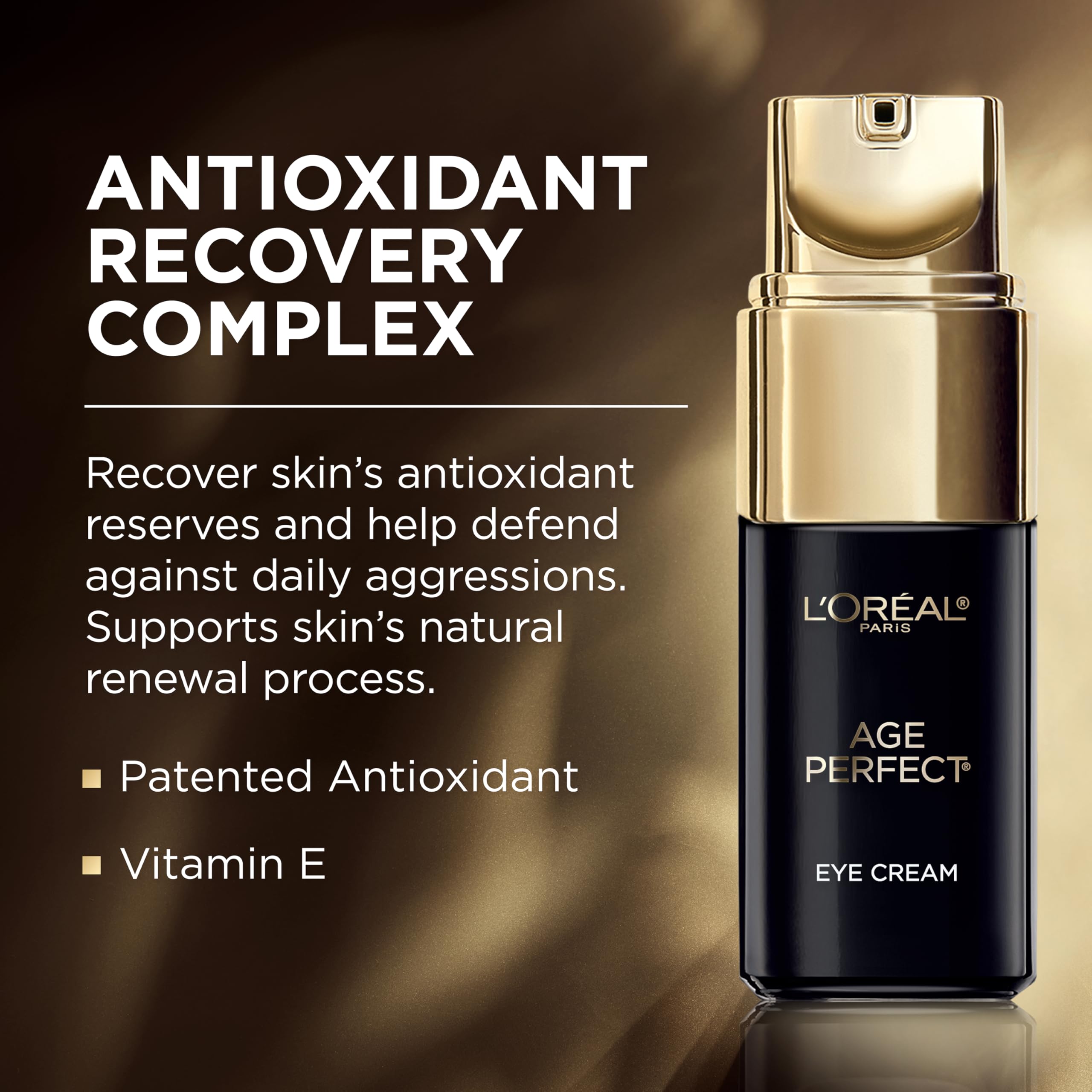 L'Oreal Paris Age Perfect contorno ojos, textura crema en contorno de ojos para uso diario.