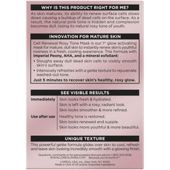 Aplicación suave de la Age Perfect Rosy Tone Mask de L’Oréal Paris.