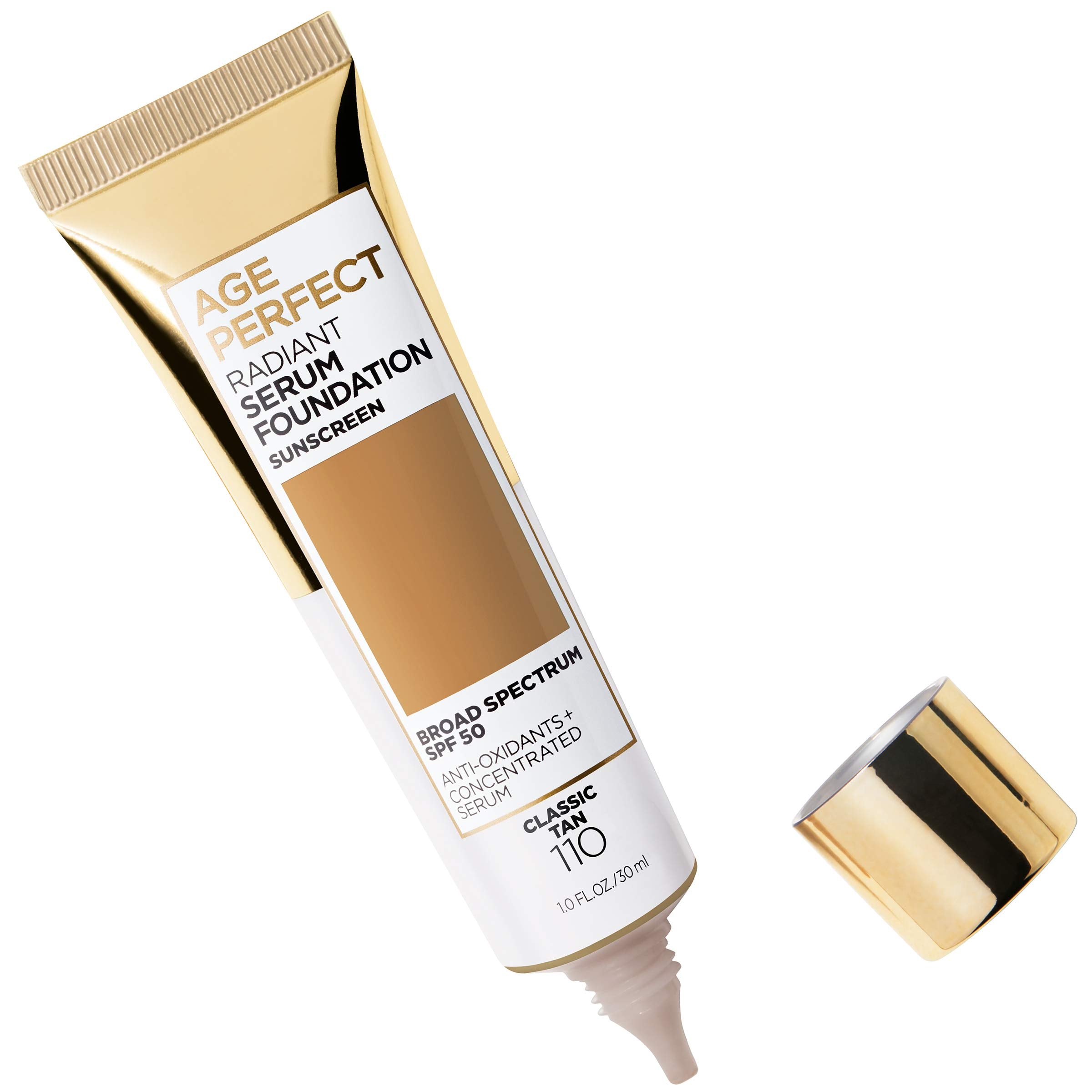 Textura ligera de Age Perfect Radiant para cobertura natural sin irritar piel sensible.
