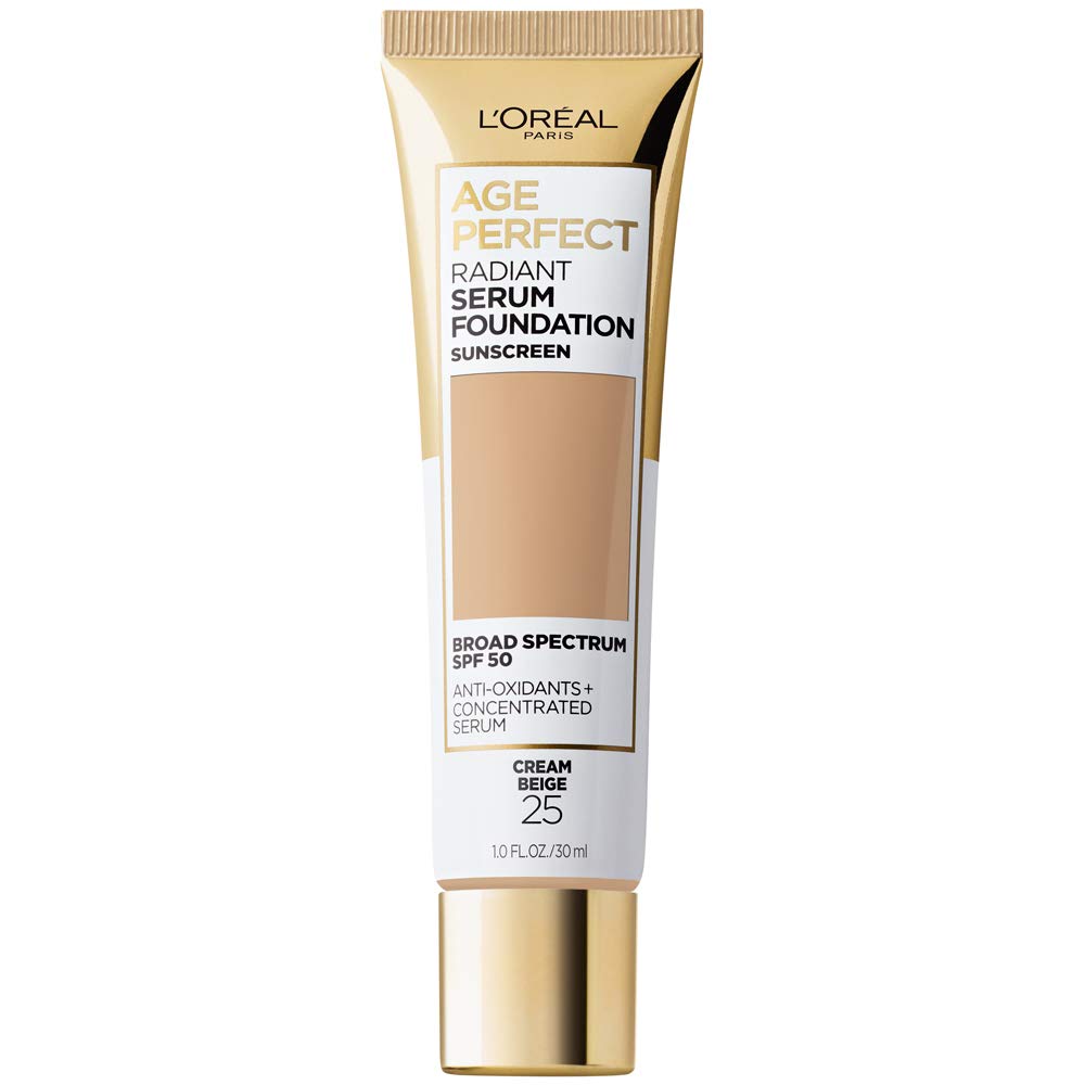 L’Oréal Paris Age Perfect Serum Radiante, botella elegante para tono uniforme.