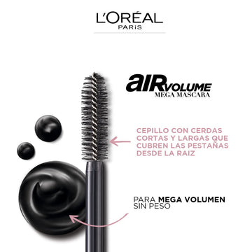 Definición desde la raíz hasta la punta con Air Volume Mega Mascara