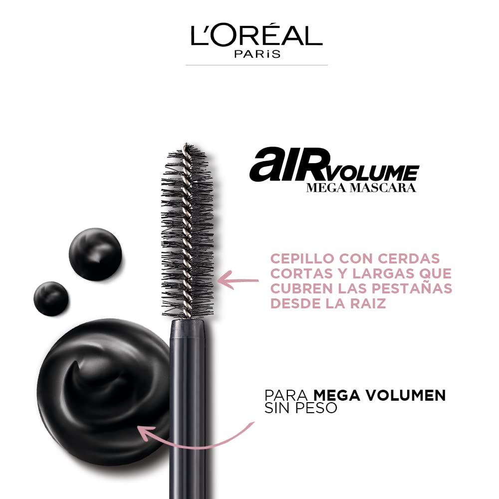 Definición desde la raíz hasta la punta con Air Volume Mega Mascara