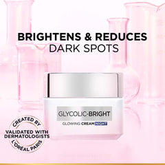 L'Oreal Paris crema de noche glicolico, aplicación nocturna para tono más uniforme.