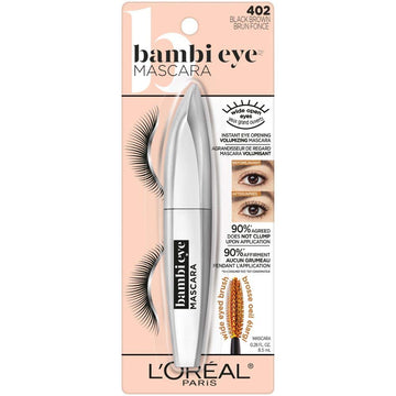 Bambi Eye Mascara couvre chaque cil grâce à une brosse adaptée pour plus de définition