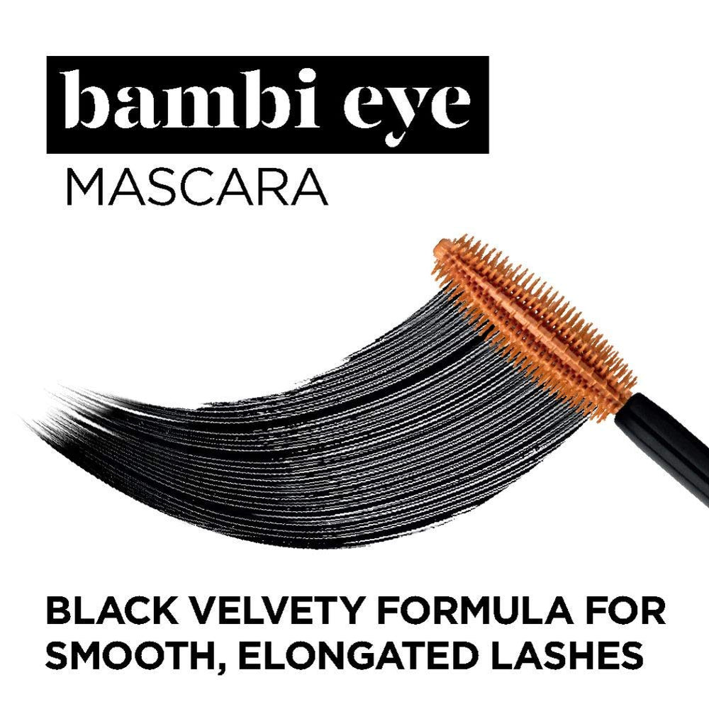 Pestañas largas y definidas gracias a la fórmula lavable de Bambi Eye
