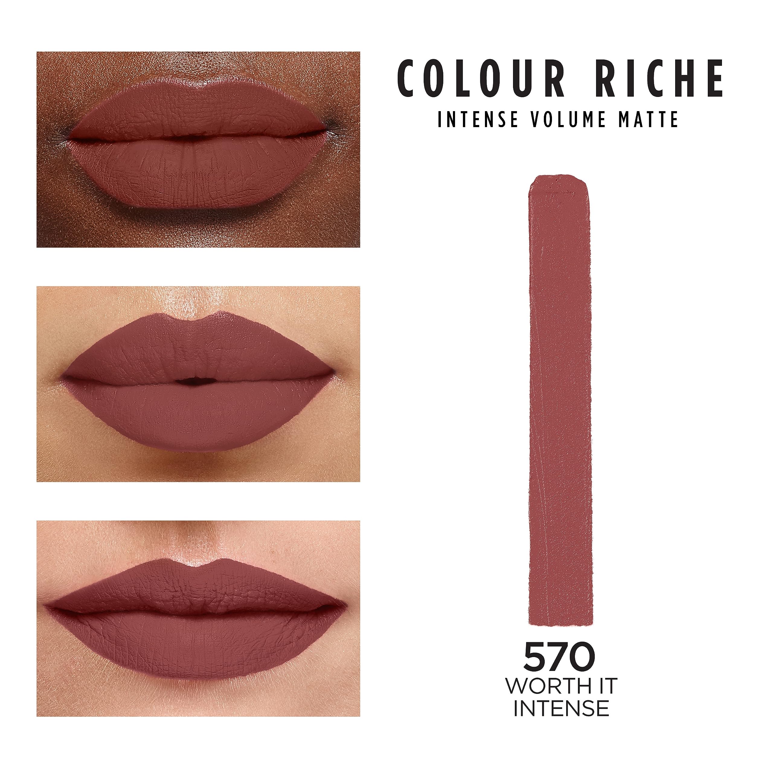 Delinea y rellena labios con Color Riche Intenso Mate para color intenso.
