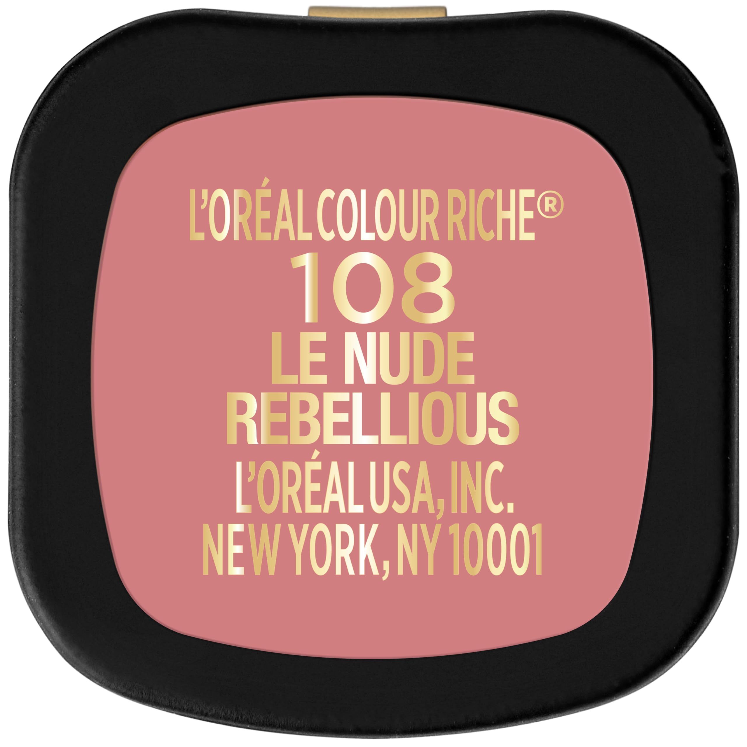 L'Oréal Paris Color Riche Intenso Volumen Mate Barra de Labios Le Nude Rebellious, acabado suave y no reseca