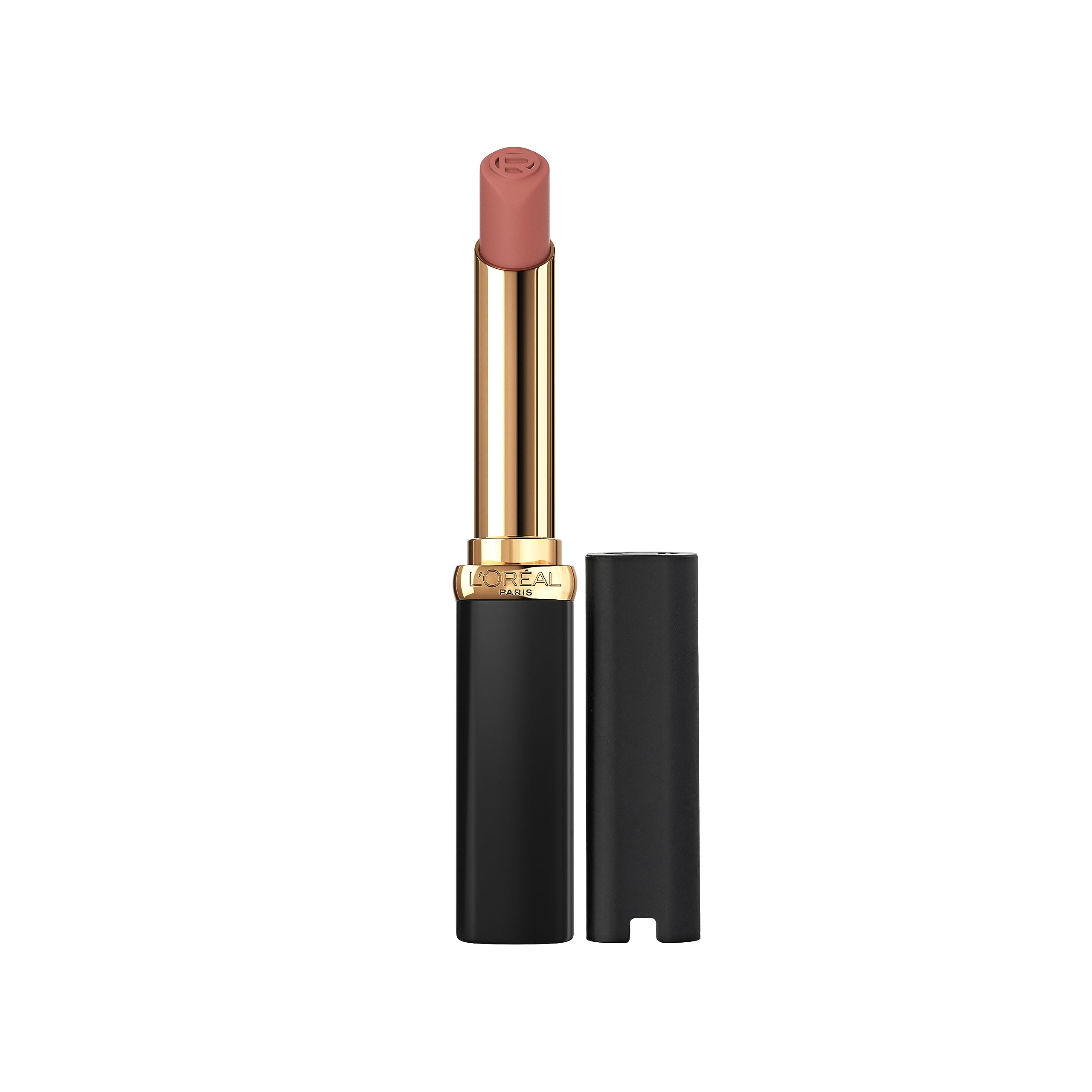 L'Oréal Paris Color Riche Intenso Volumen Mate Barra de Labios Le Nude Rebellious, bala delgada para aplicación precisa