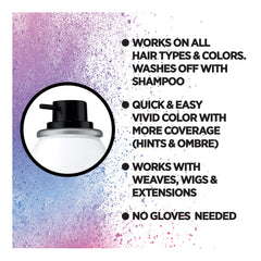L’Oréal Paris Colorista rosa intenso para disfraces y fiestas, color temporal que se va.