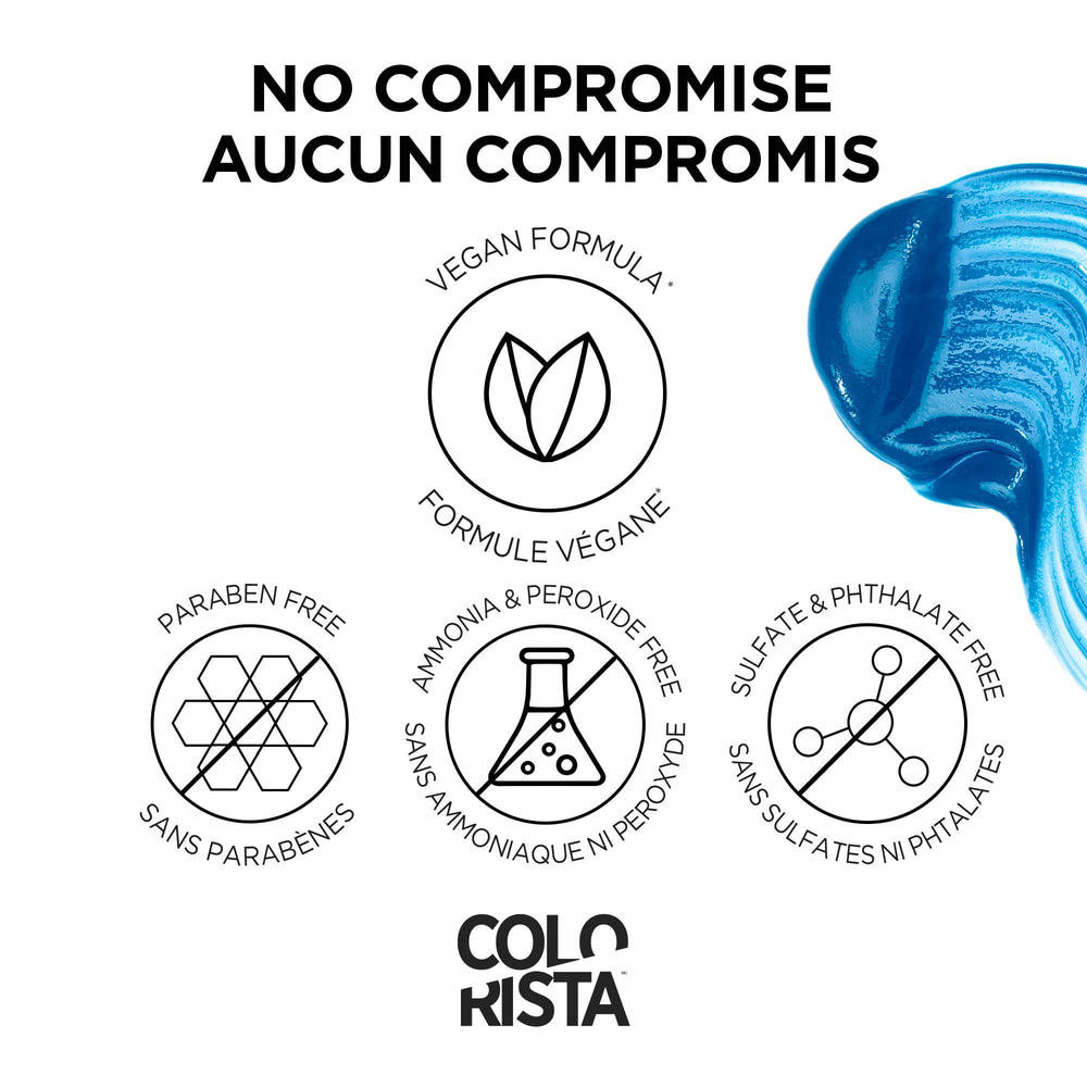 L'Oréal Paris Colorista turquesa sin blanqueador, ideal para cambios temporales
