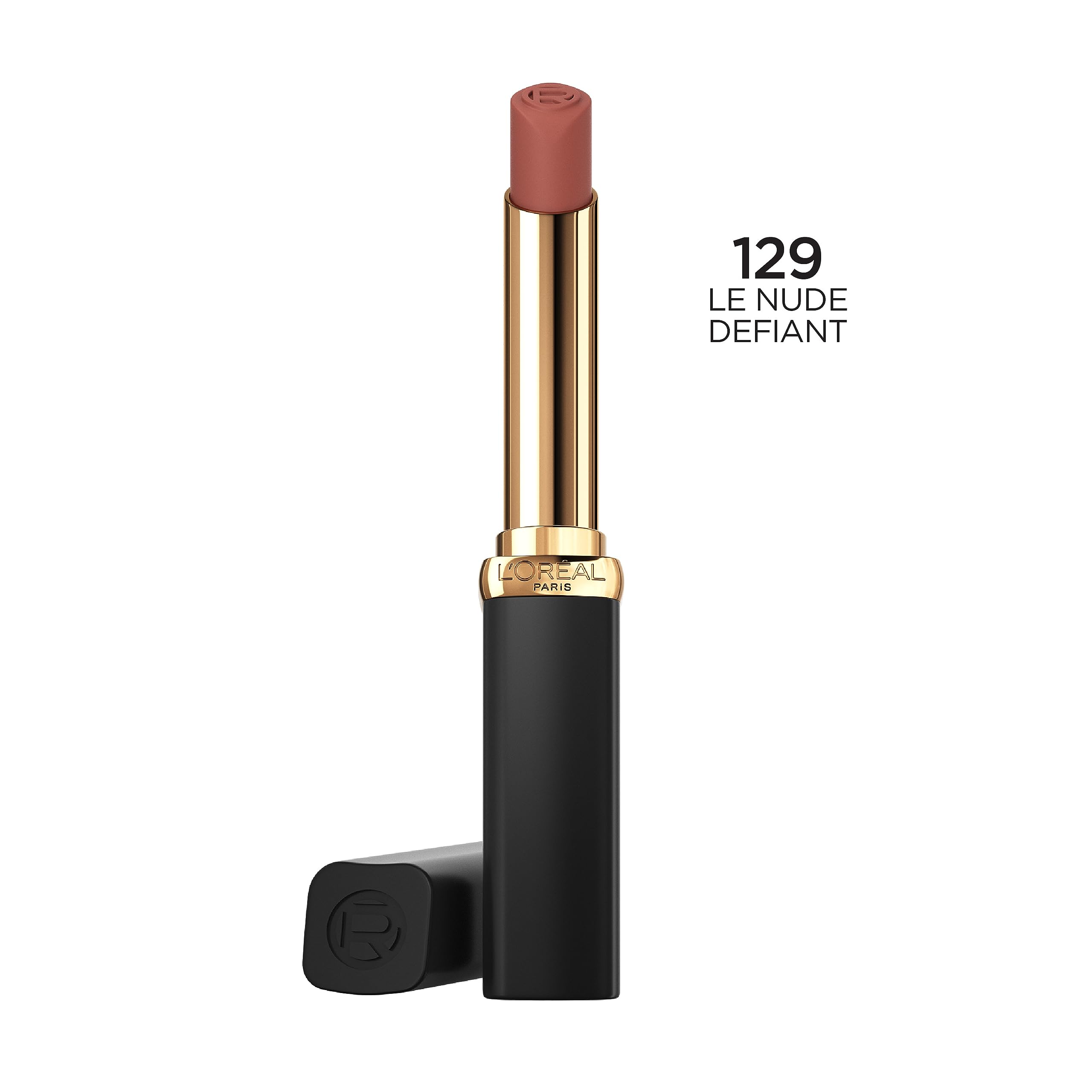 L'Oréal Paris Colour Riche Intense Volume Matte Le Nude Defiant, bala slim para aplicación precisa.