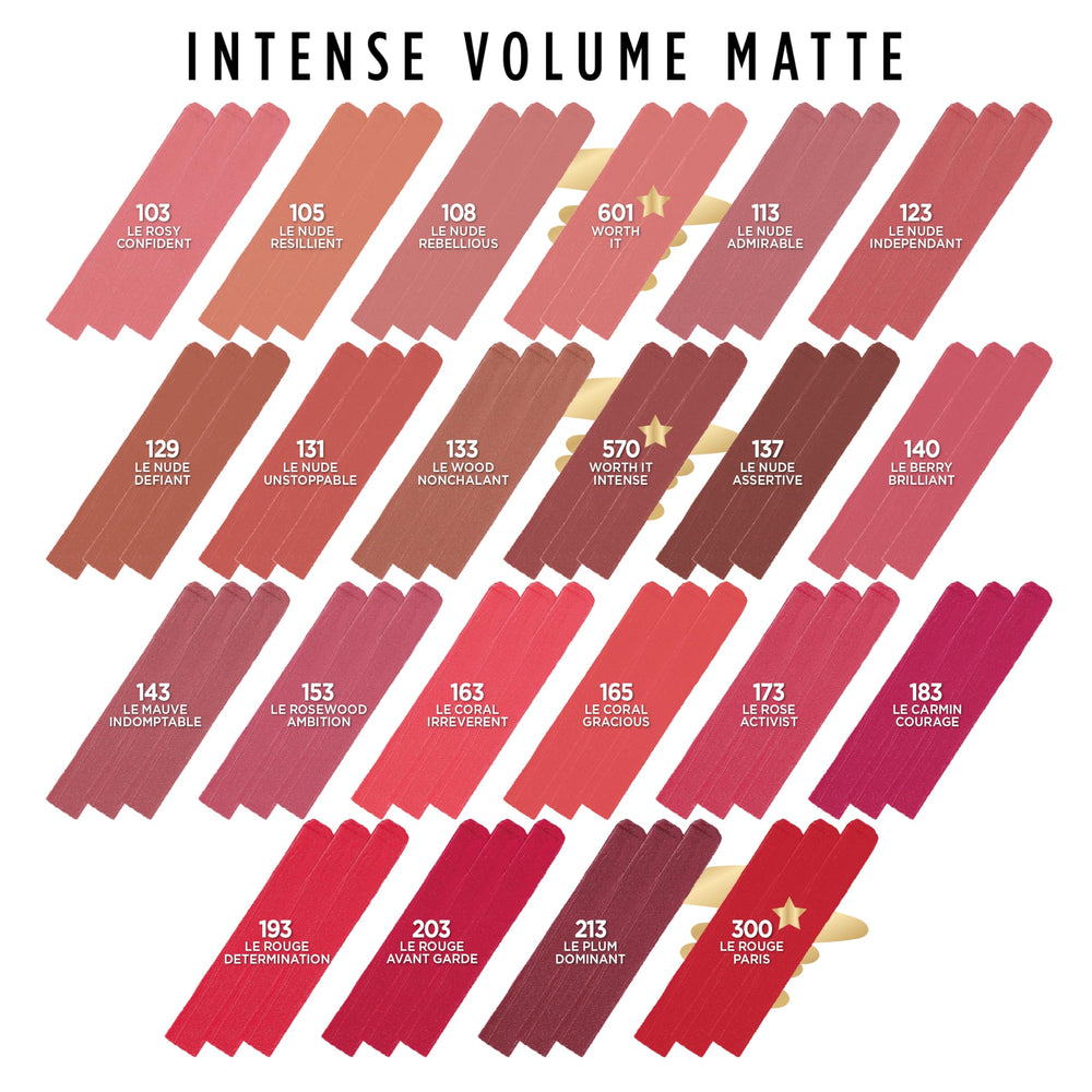 L'Oréal Paris Colour Riche Intense Volume Matte, punta slim para aplicación precisa y delineado