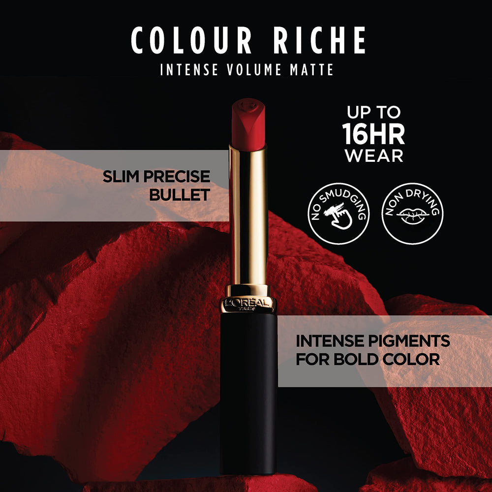 L’Oréal Paris Colour Riche Intense Volume Matte con 12 tonos saturados para todos los tonos de piel