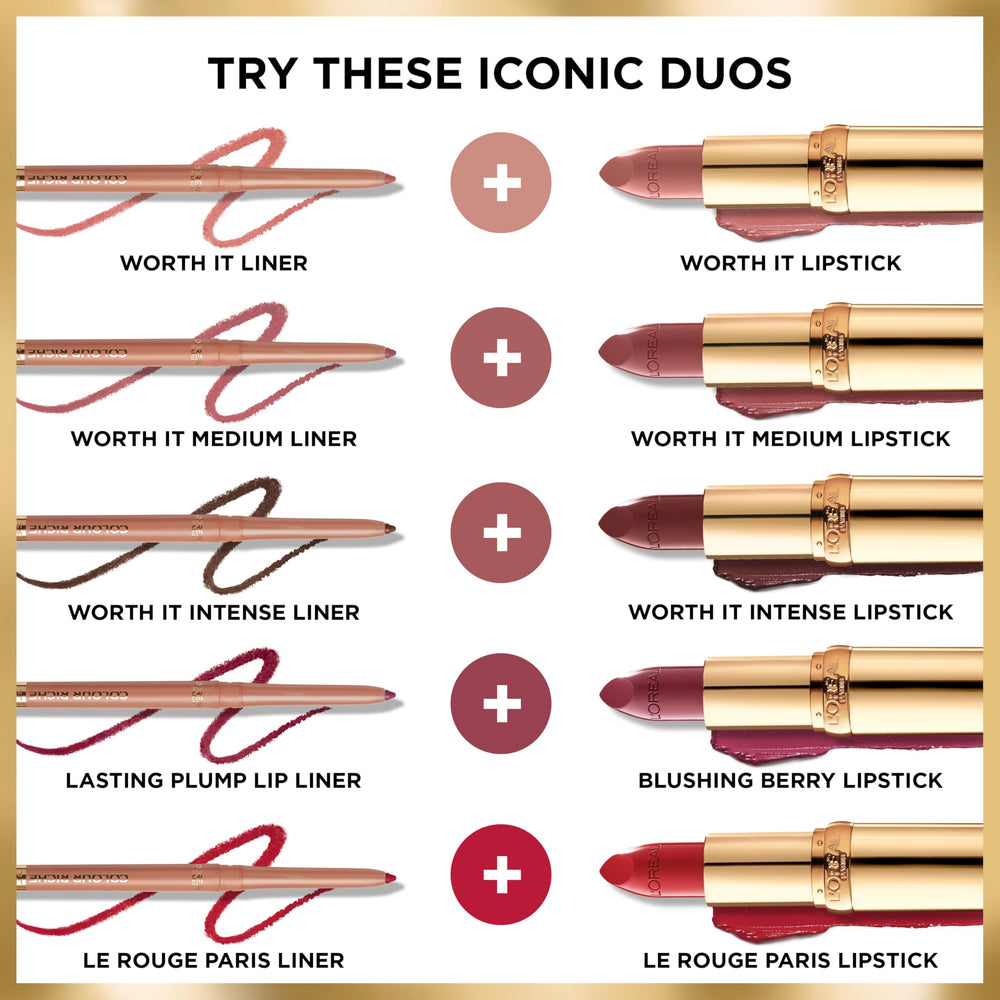 Aplicación para labios llenos con Color Riche, ideal para un aspecto más completo.