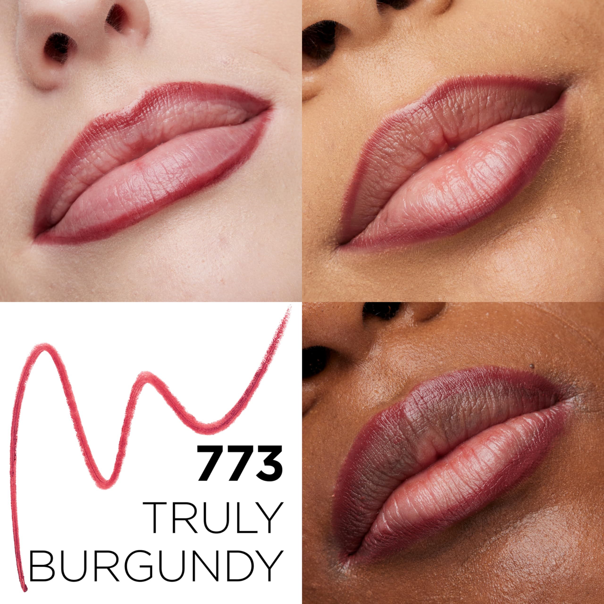 Colour Riche Lip Liner tono Truly Burgundy, muestra de color intenso.