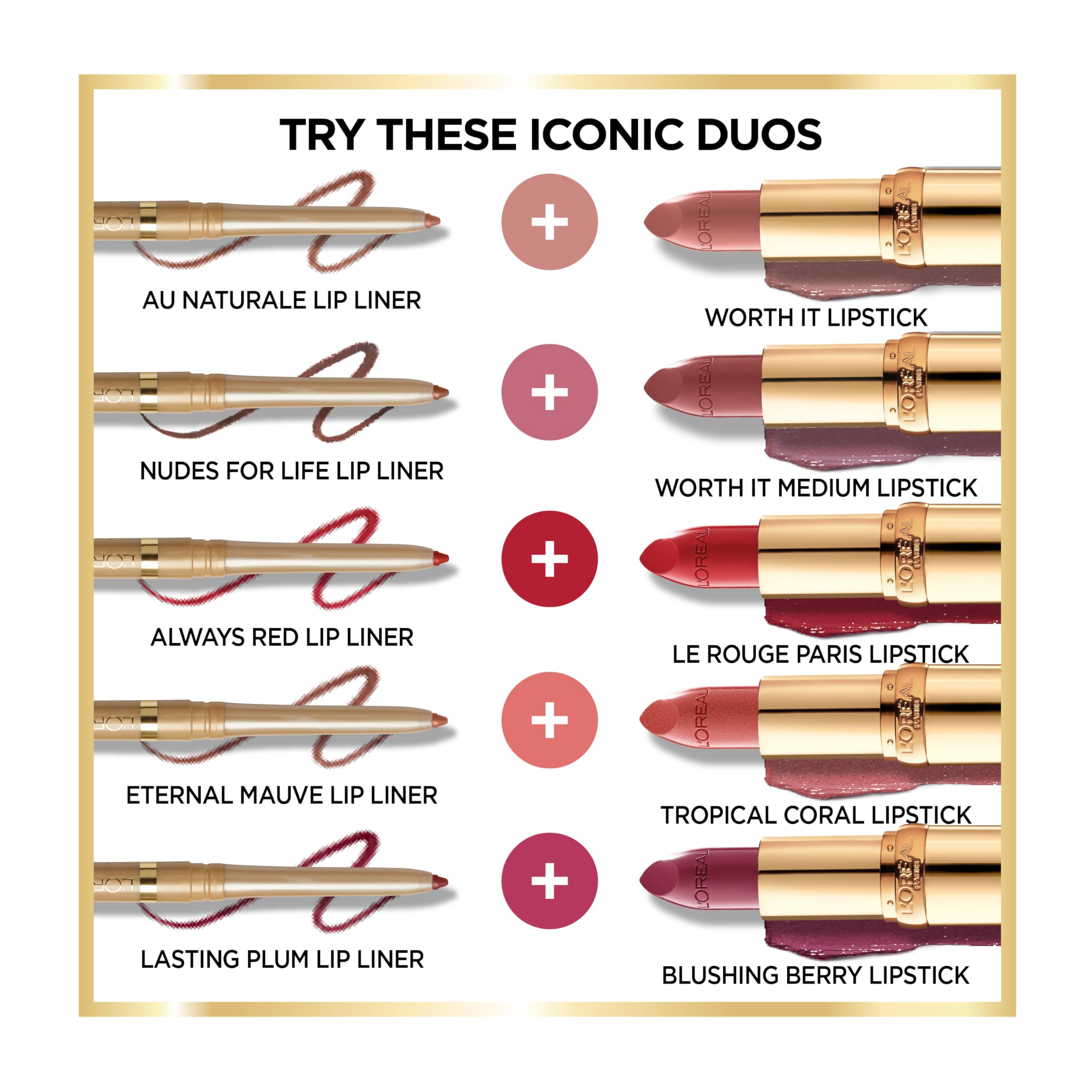 L’Oréal Paris Colour Riche Lip Liner giro sin sacapuntas para uso práctico.