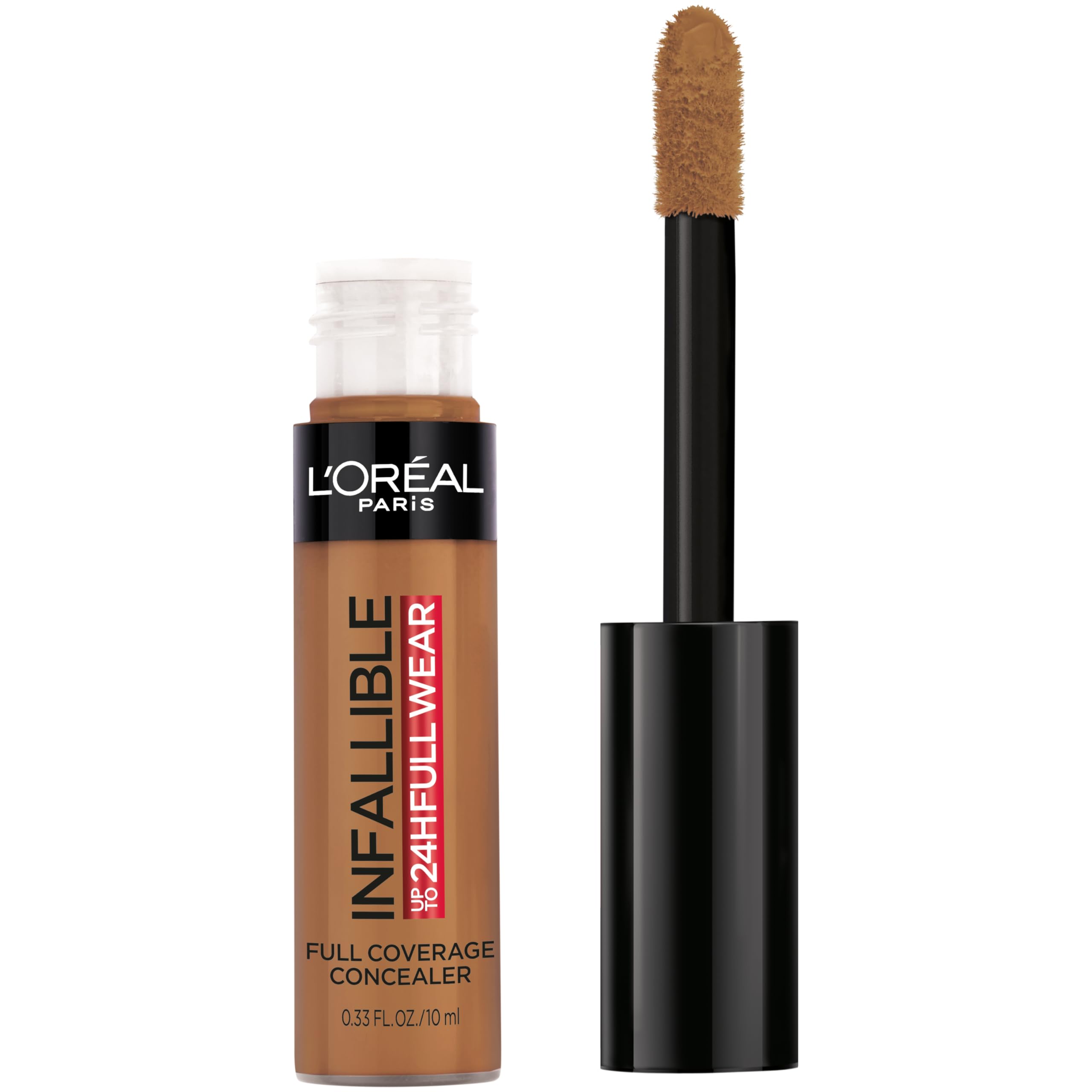 Corrector Infallible de L’Oréal Paris, aplicador grande, cobertura rápida para ojos y manchas.