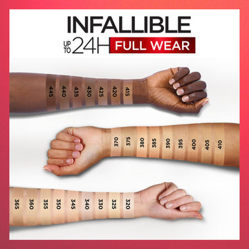 Corrector Infallible de L’Oréal Paris, resistente al agua, ideal para días activos.