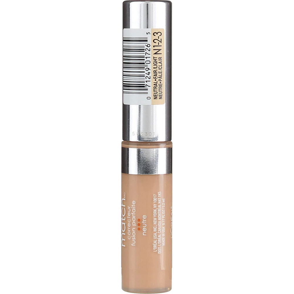 L’Oréal Paris Corrector neutral N1-2-3, acabado natural para rostro luminoso.