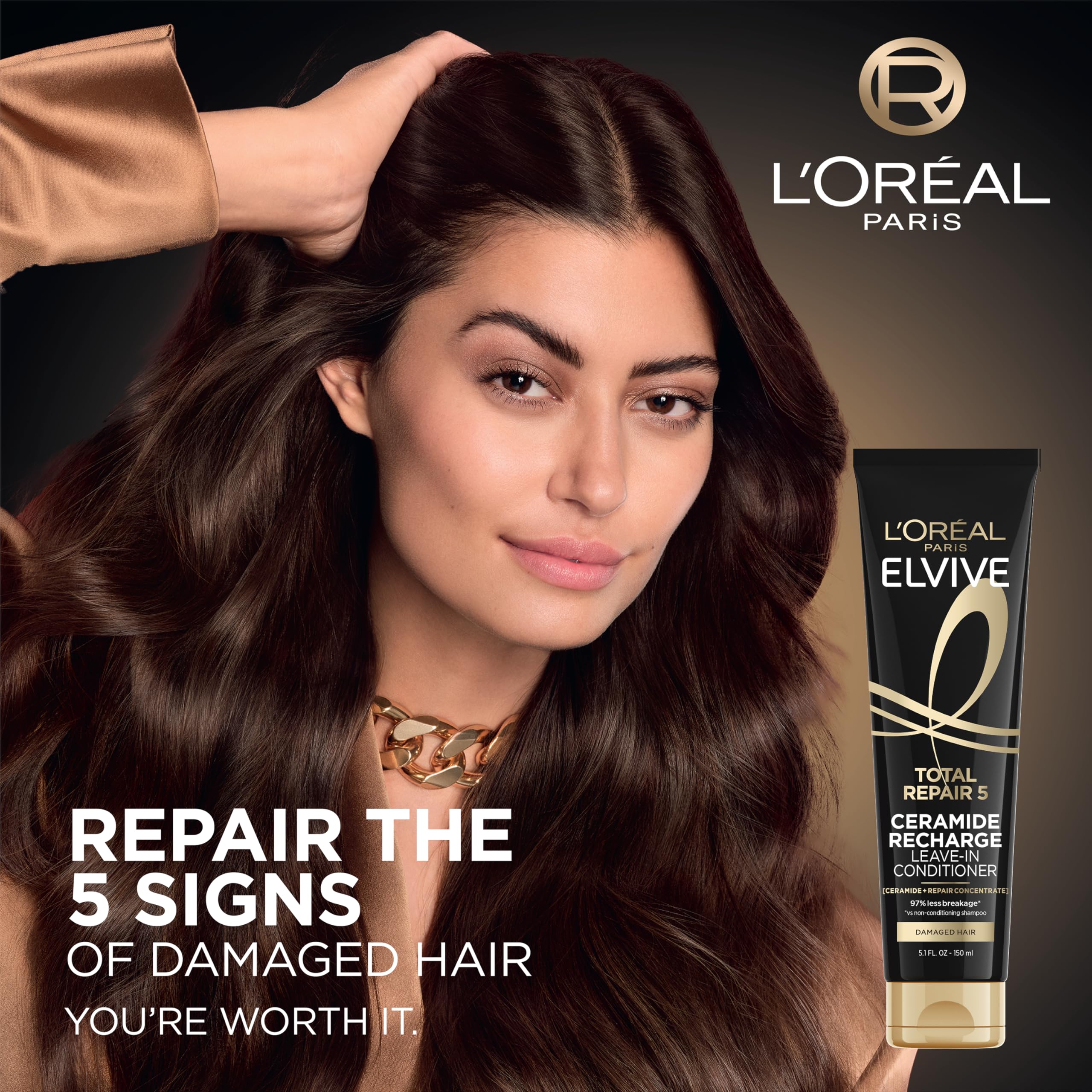 L’Oréal Paris Elvive Total Repair 5 textura-cremosa facilita la aplicación diaria
