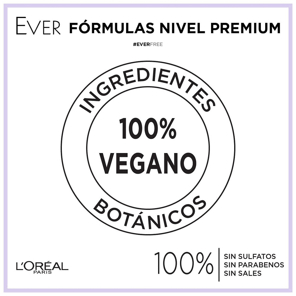 L’Oréal Paris EverPure Brillo suave y nutrición para cabello teñido.