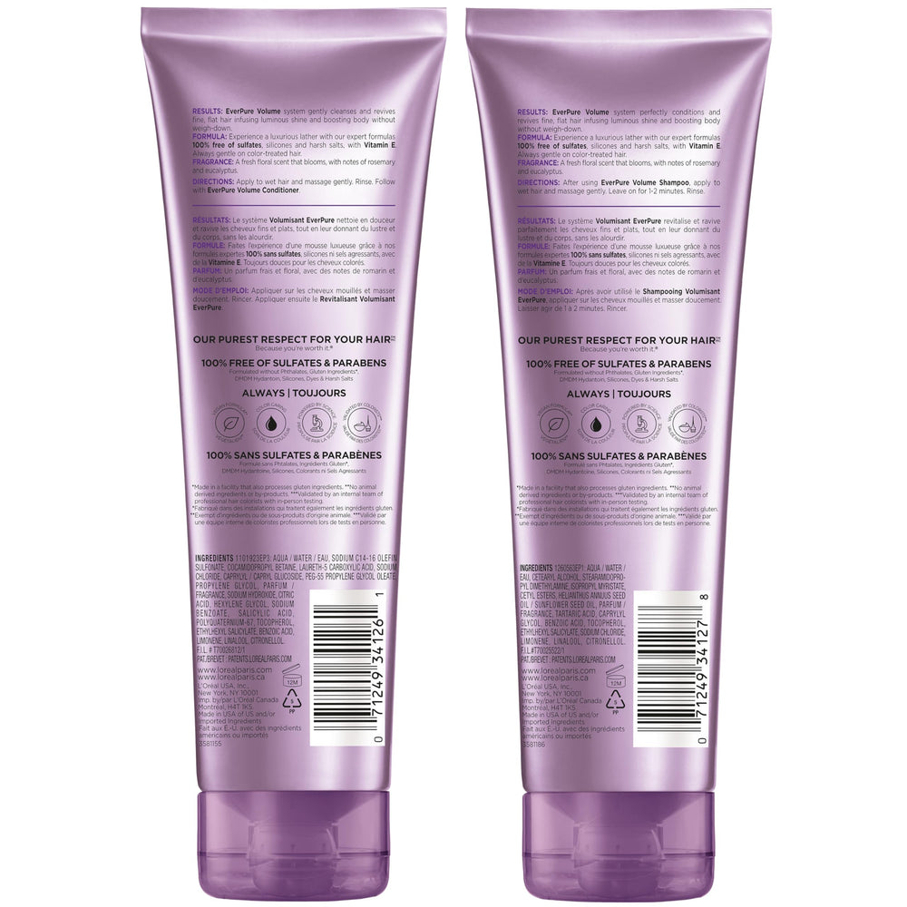 Cabello fino obtiene mayor cuerpo y brillo con EverPure.