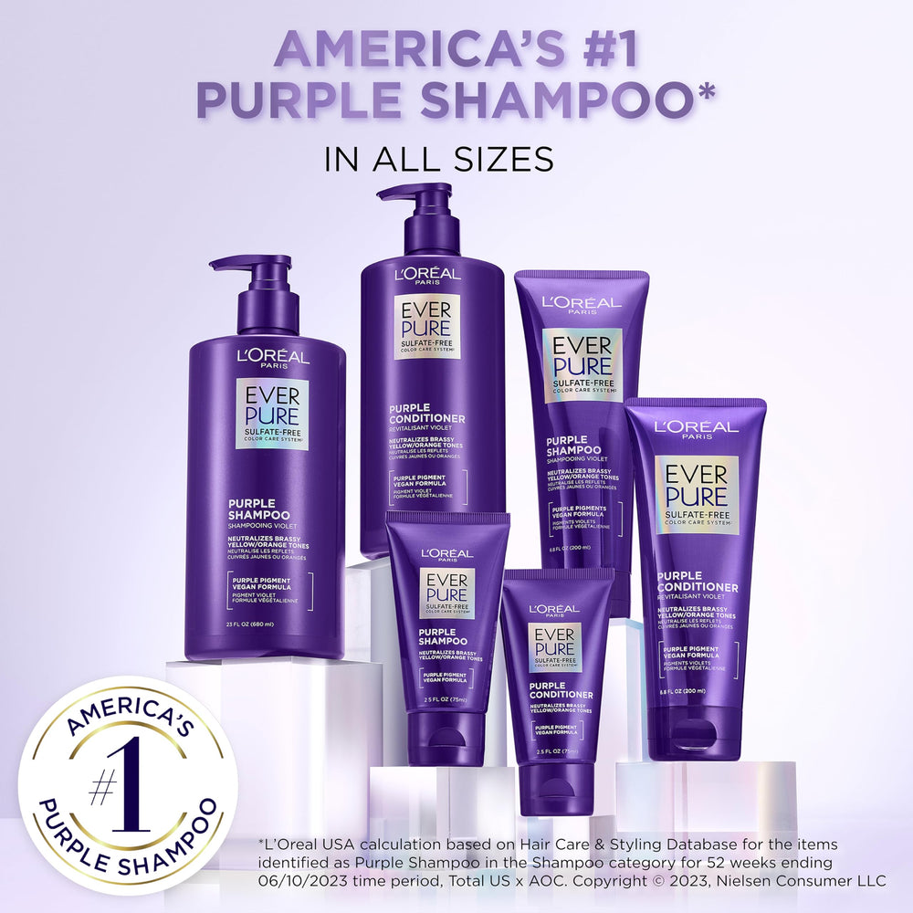 L’Oréal Paris EverPure Cabello rubio sedoso aporta brillo conservando color