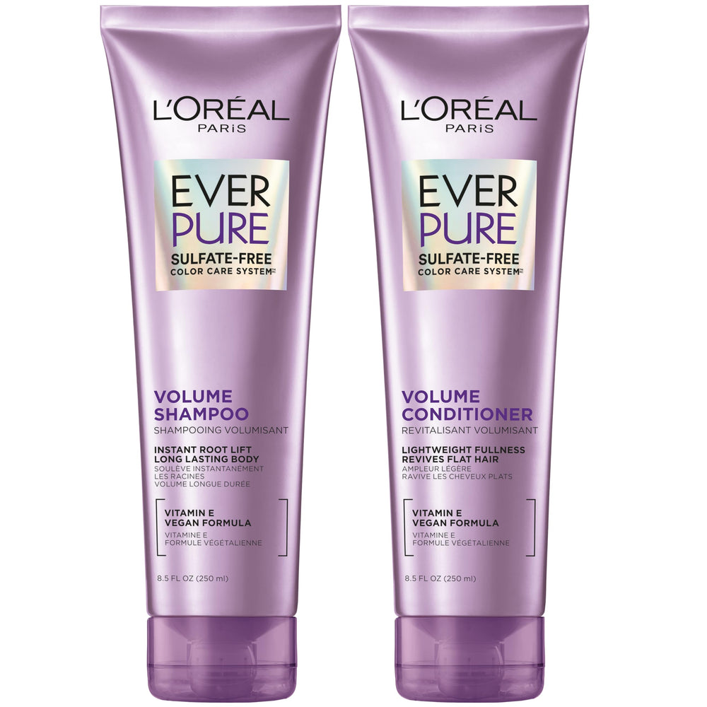 L'Oreal Paris EverPure champú volumen sin sulfatos para cabello fino y teñido.