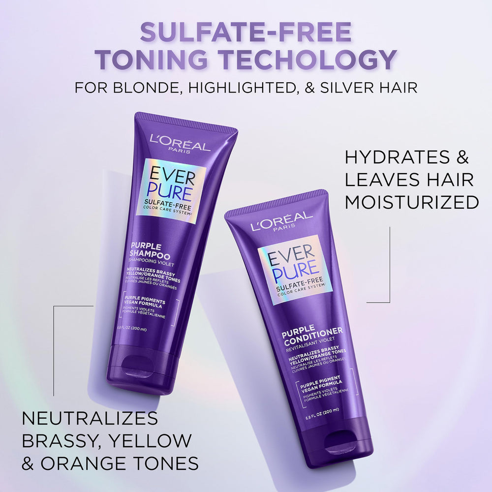 L’Oréal Paris EverPure Condicionador Violeta mechas plata: neutraliza tonos cálidos y hidrata