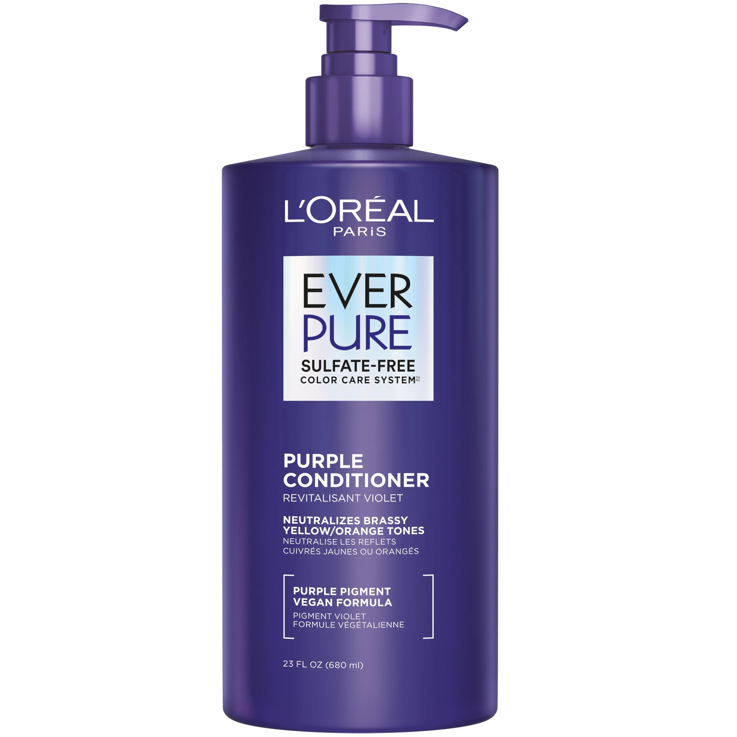L’Oréal Paris EverPure Condicionador Violeta para rubias: neutraliza tonos y mantiene el color hidratado