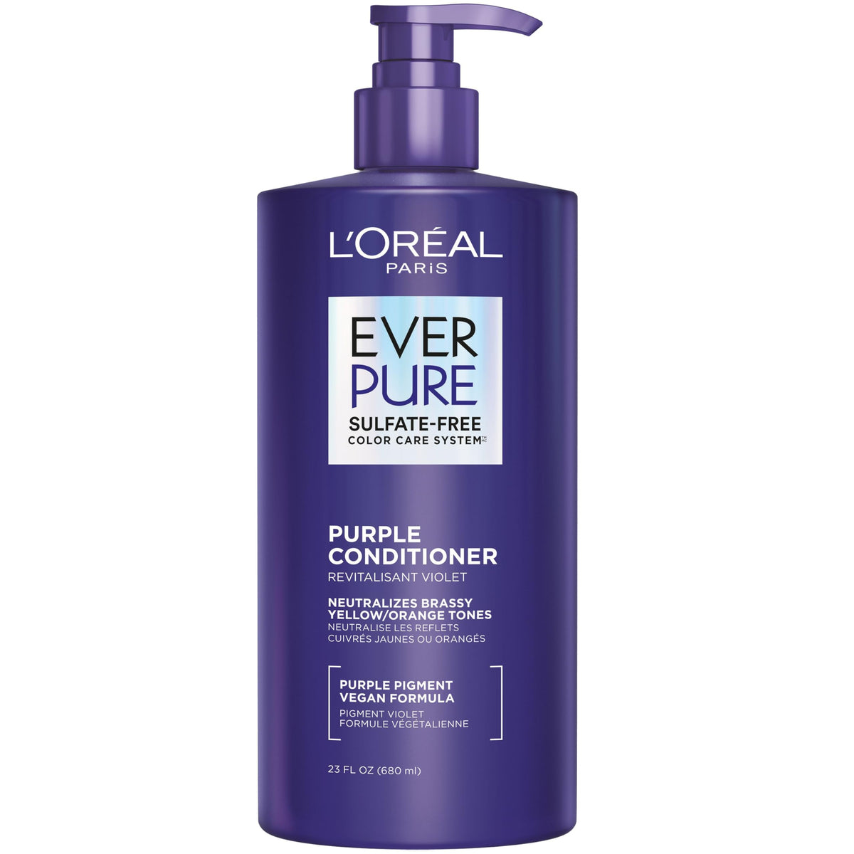 L’Oréal Paris EverPure Condicionador Violeta para rubias: neutraliza tonos y mantiene el color hidratado