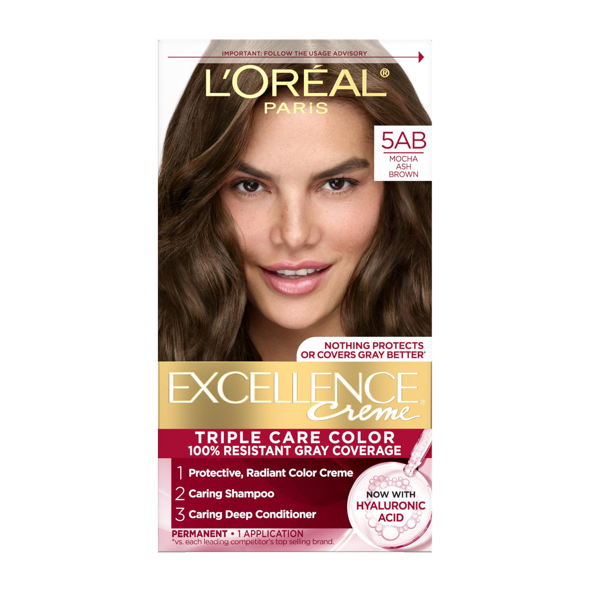 L'Oreal Paris Excellence Crème: cobertura de canas al 100%.