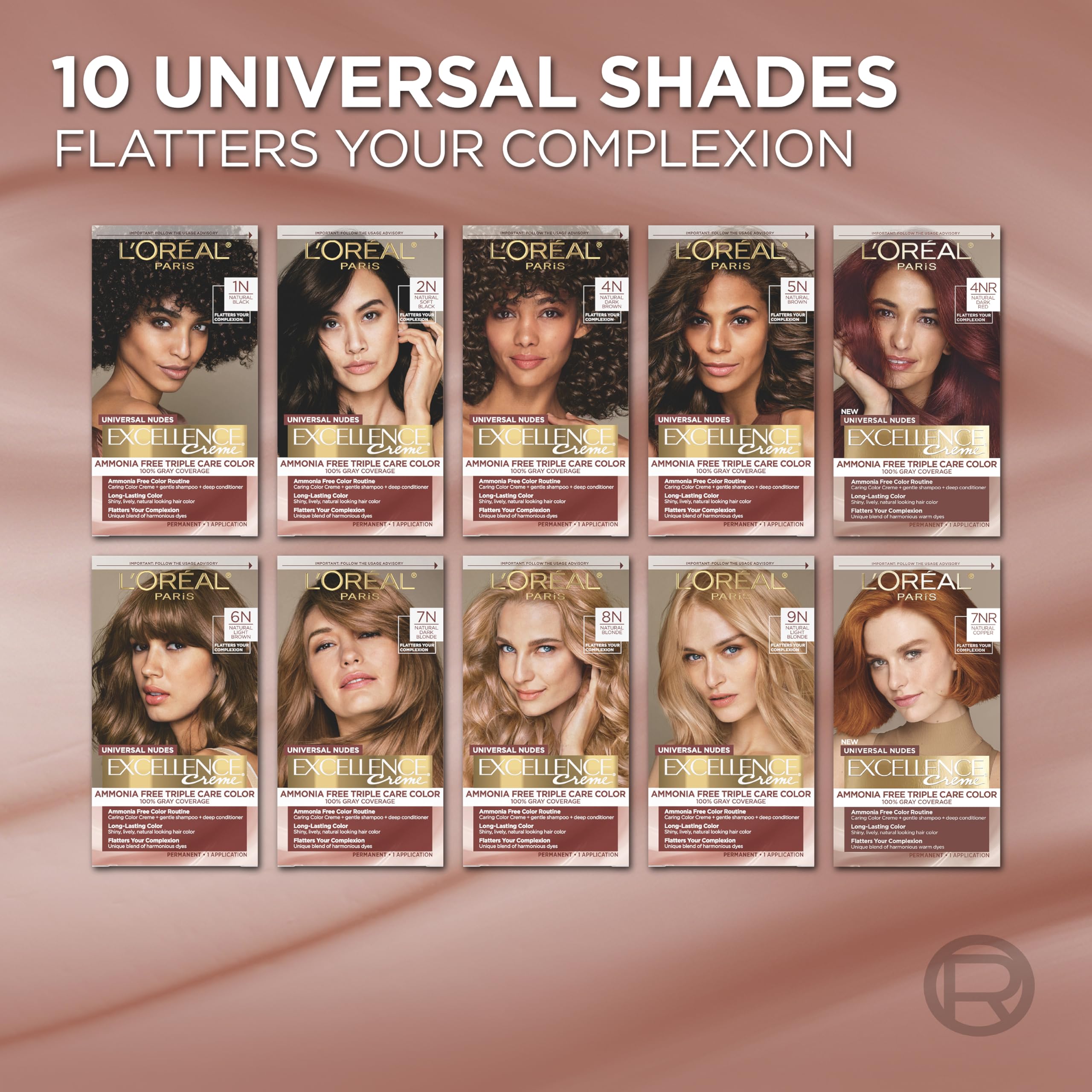 L’Oréal Paris Excellence Universal Nudes, resultado de color duradero con cobertura de canas 4N