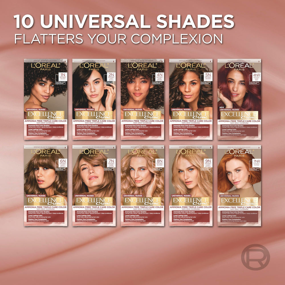 L’Oréal Paris Excellence Universal Nudes, resultado de color duradero con cobertura de canas 4N