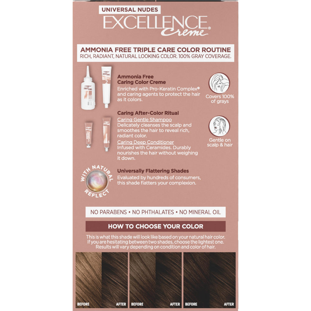 L’Oréal Paris Excellence Universal Nudes, textura cremosa que facilita la aplicación en casa