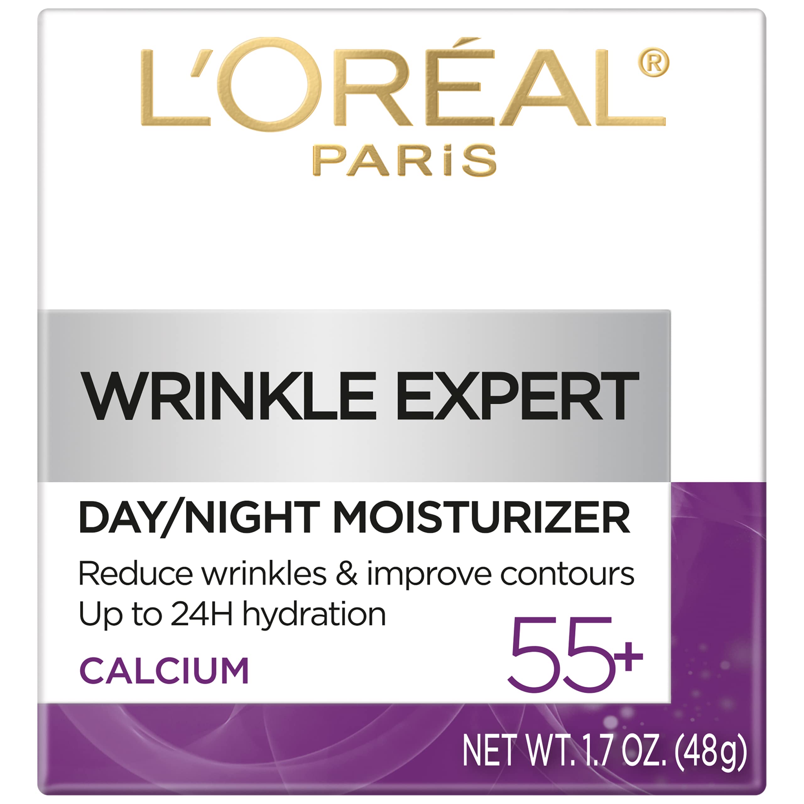 Aplicación diaria de L’Oréal Paris Experto en Arrugas 55+ en rostro y cuello.